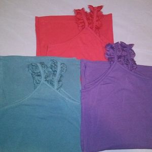 Bundle of 3 cute tank tops